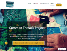 Tablet Screenshot of commonthreadsproject.net